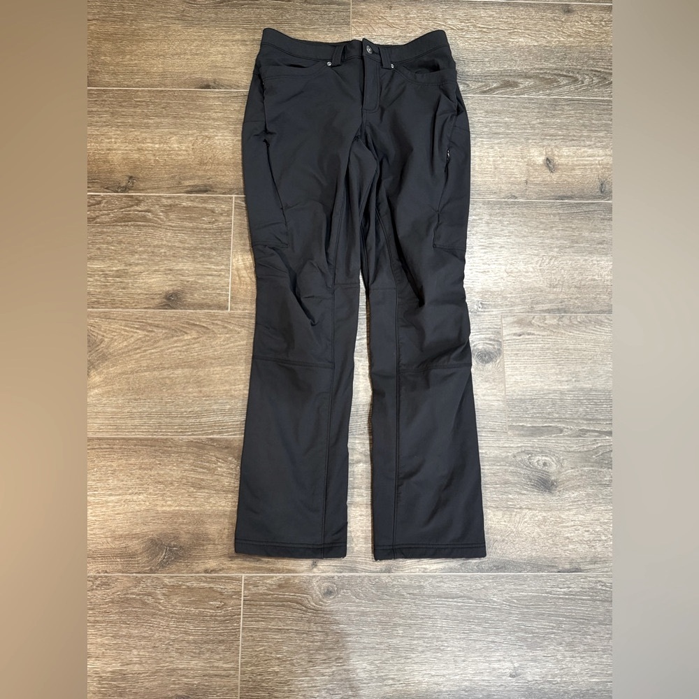 DULUTH Women's Flexpedition Lined Straight Leg Pants Size 6 x 31 In Black